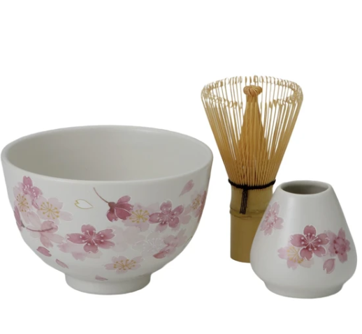 抹茶用　茶器セット　桜柄